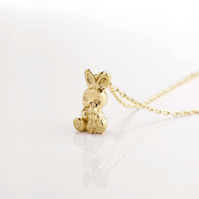 HONESTBOY Rabbit Gold Necklace 詳細画像